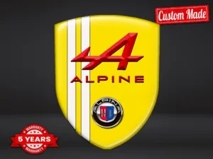 Alpina Adesivi Lunotto Posteriore Auto Corsa Brillanti Lusso